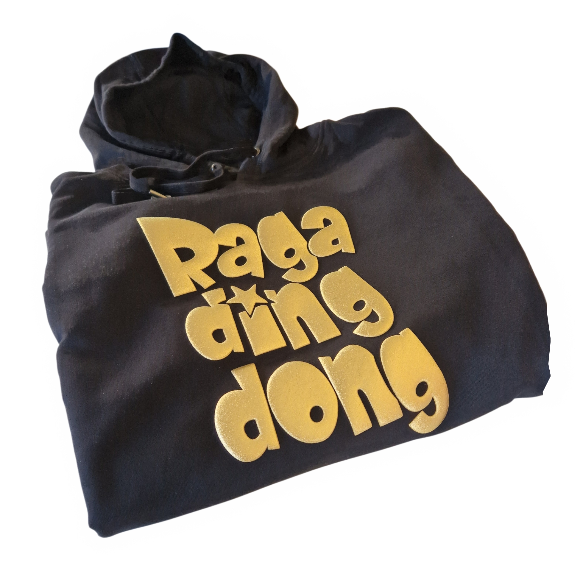 Ragadingdong Hoodie 3D Goldmetalic Print